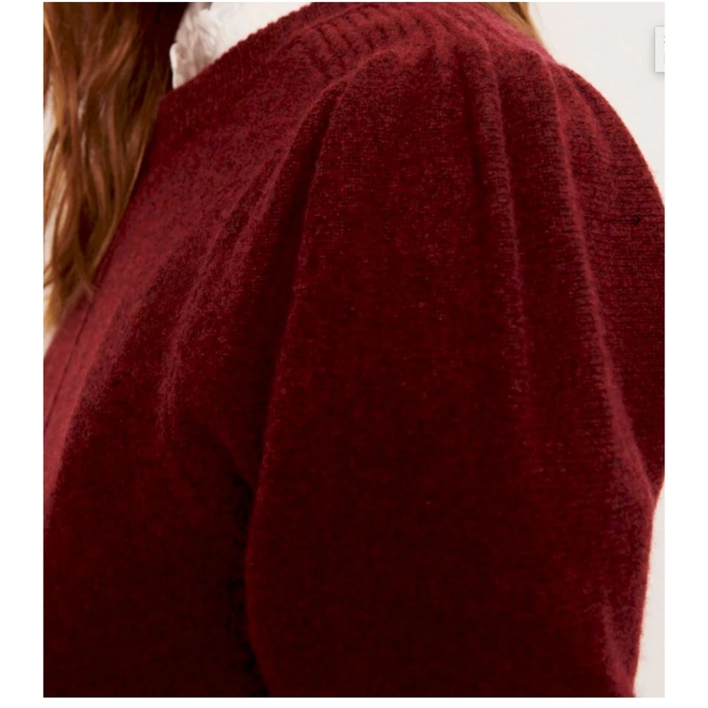 Ba&sh yaly wool yak sweater burgundy size L us 8 new with tag - Picture 2 of 9